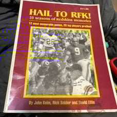 Hail To RFK 35 Seasons of Redskins WFT Commanders Memories Book 112 Pages