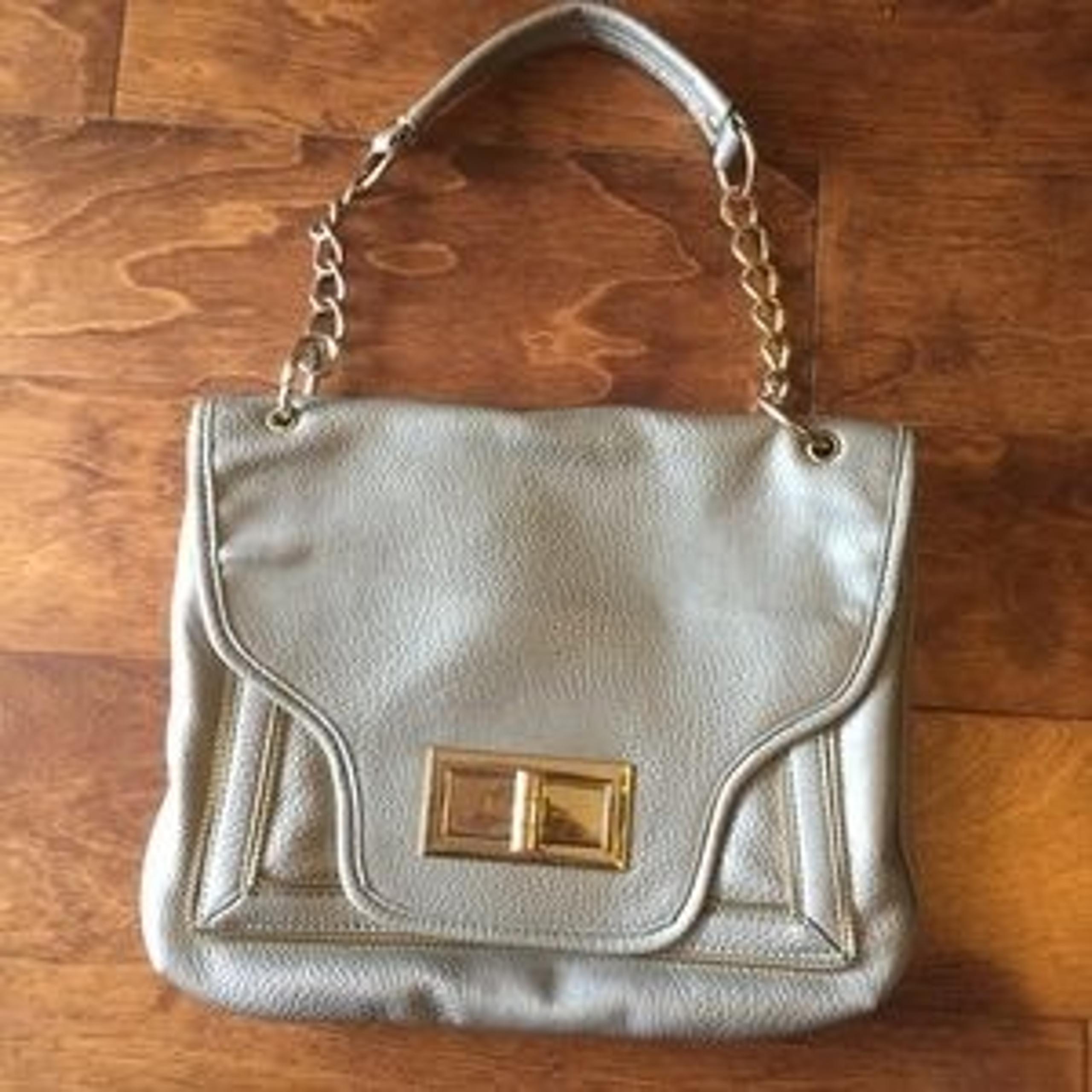 Olivia & Joy Silver Chain Strap Handbag