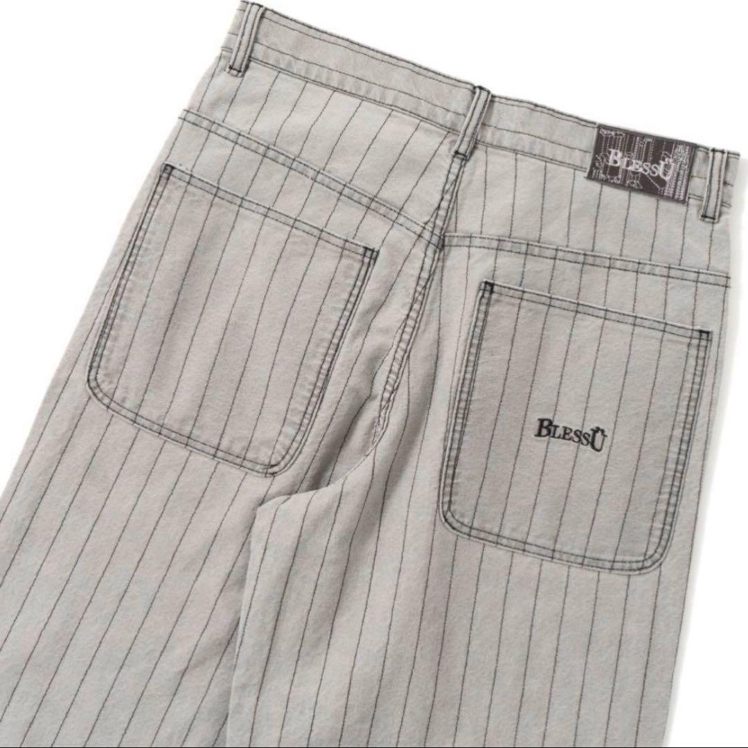 BLESSU bless u BU stripe denim