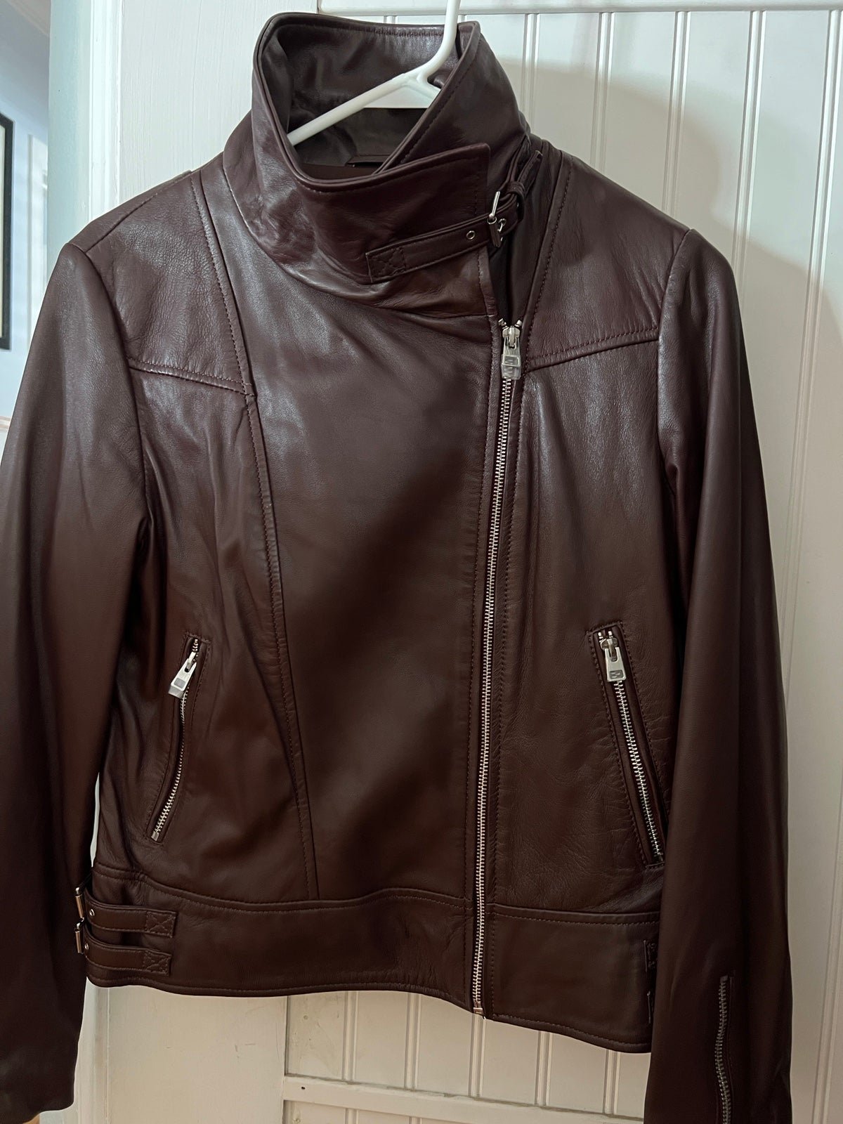 leather biker jacket