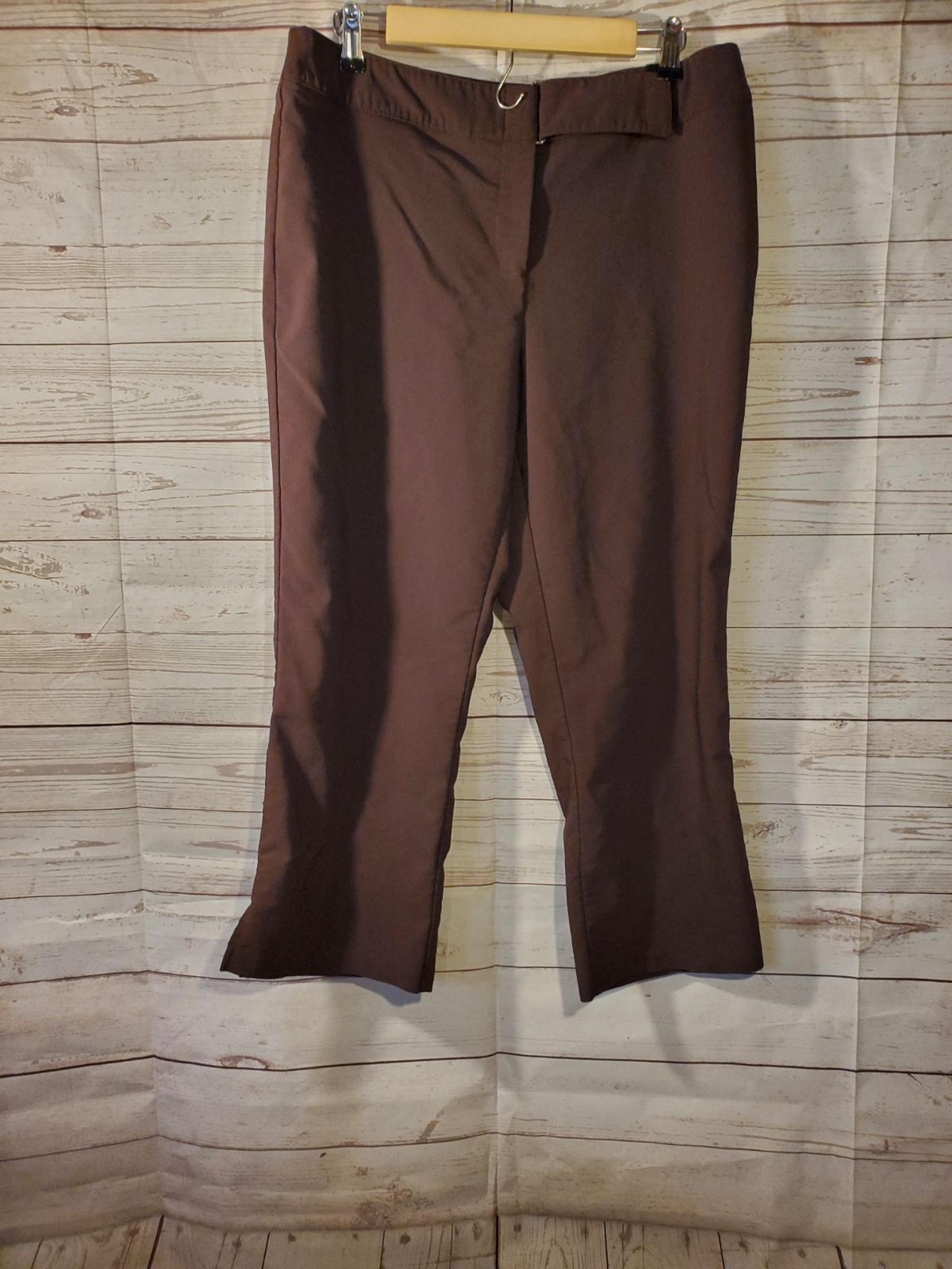Fashion Bug Sz 16 Brown Cropped Pants