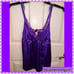 NWT VICTORIA’S SECRET “ SEXY LITTLE THINGS “ Satin & Lace Chemise Pajama Top
