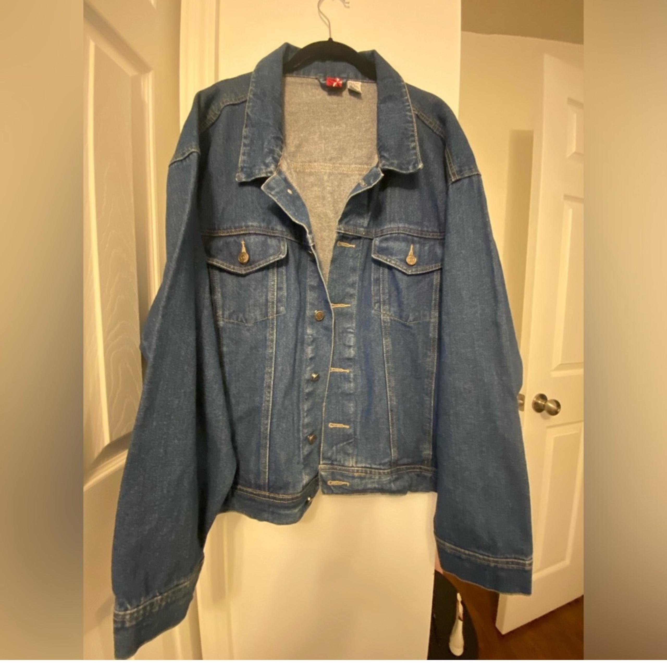 Vintage Marlboro Red Star Denim Jacket Size XXL