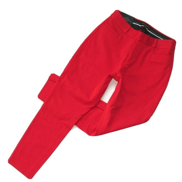 NWT Banana Republic Curvy Sloan Skinny in Red Bi-stretch Slim Ankle Pants 0s