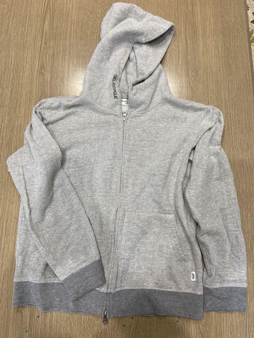 GELATO PIQUE Gray Hooded Parker Size M