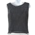 Vintage Black Silk Top Hand Embellished in Black Beads