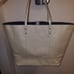 COLE HAAN Bayleen Large Leather Tote Bag Beige