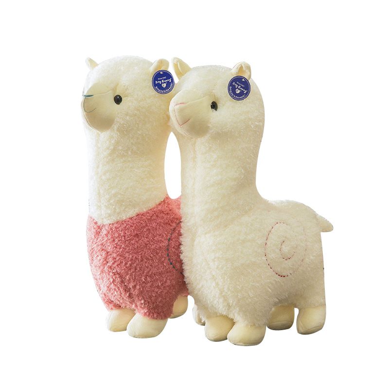 Lovely god animal grass mud horse figurine alpaca children plush
