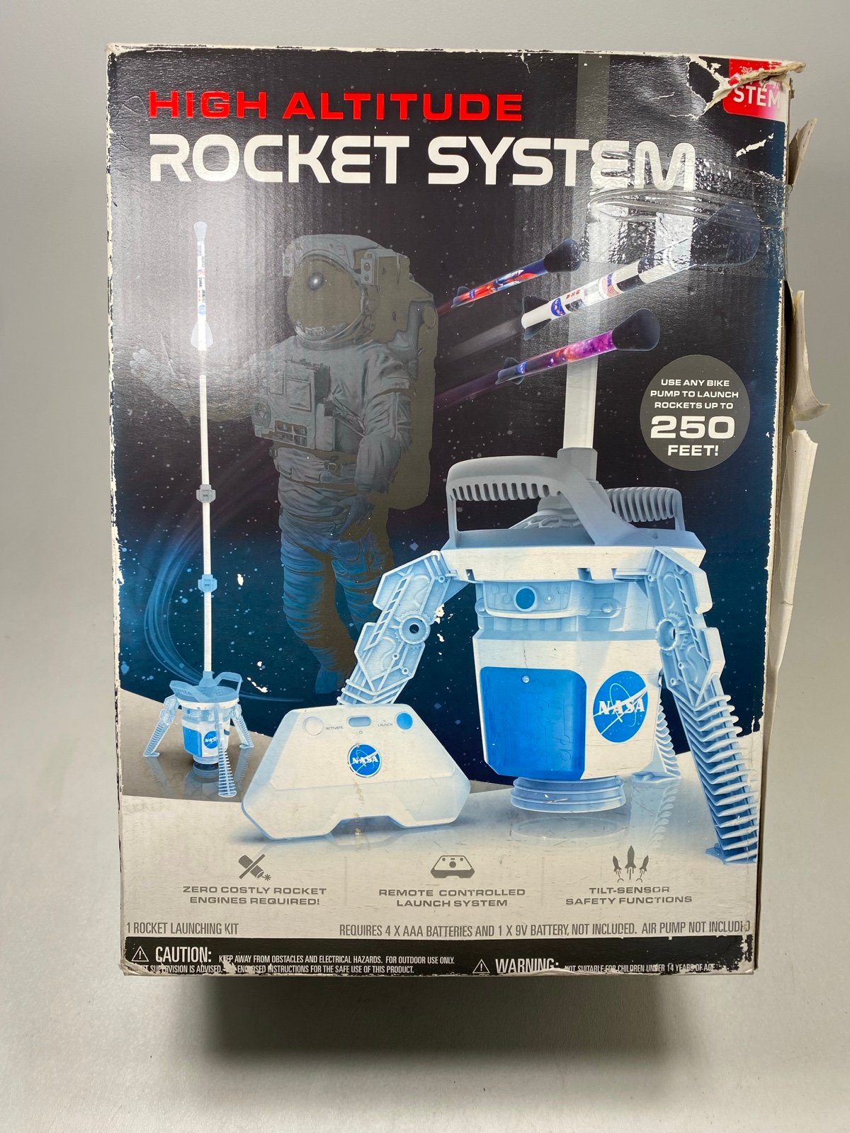 TOY ROCKET LAUNCHER STEM HIGH ALTITUDE SYSTEM NASA KIT 250 feet! REMOTE CONTROL