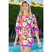 Trina Turk Sevilla Floral Jersey Swim Cover Up Tunic Dress