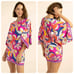 Trina Turk Sevilla Floral Jersey Swim Cover Up Tunic Dress