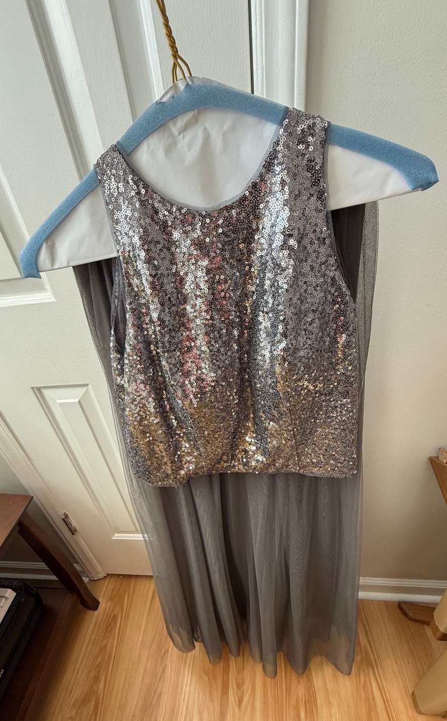 Two-Piece Sequin Top & Soft Tulle Skirt BELSOIE