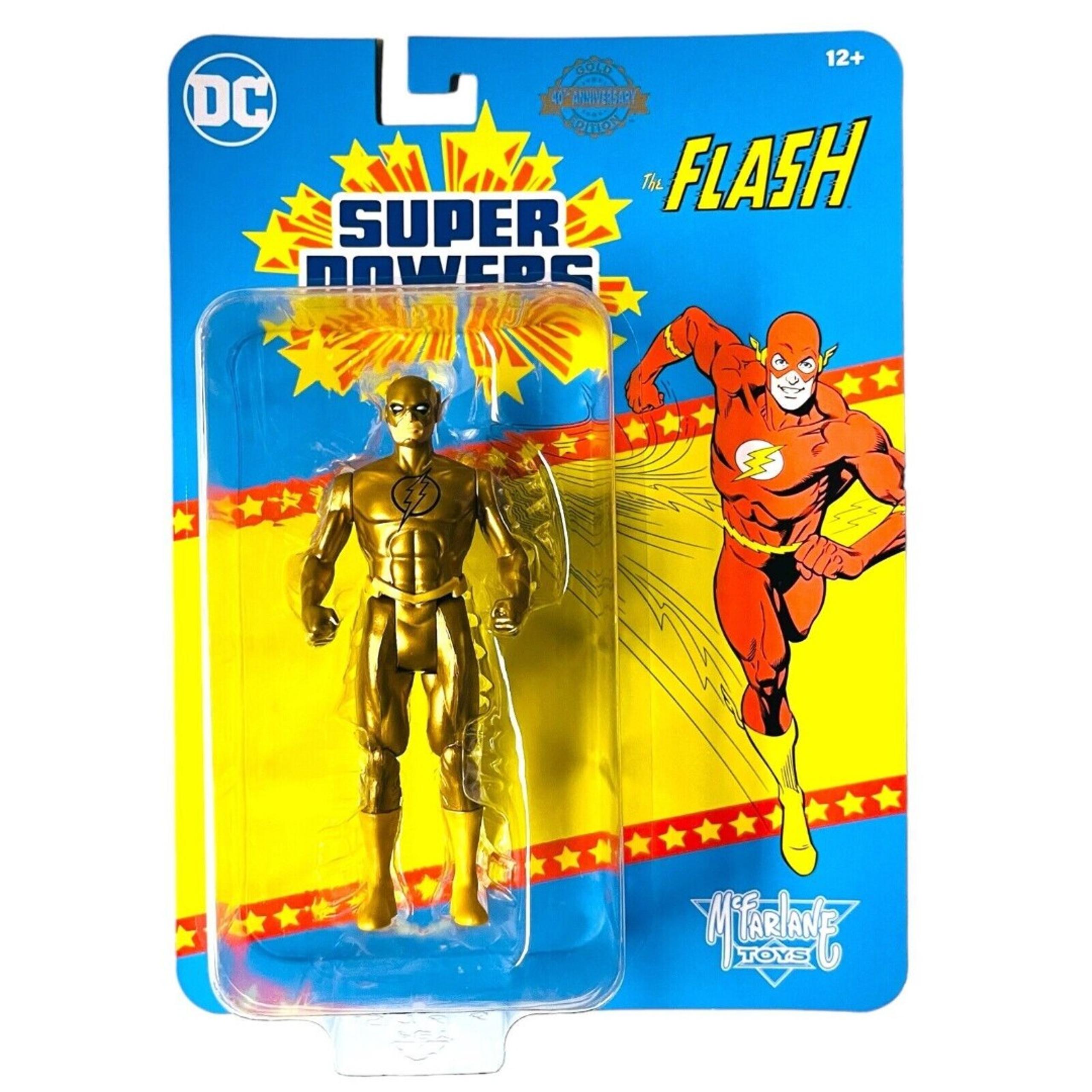 DC Super Powers Gold Flash 40TH Anniversary Edition McFarlane Toys IN STOCK NOW