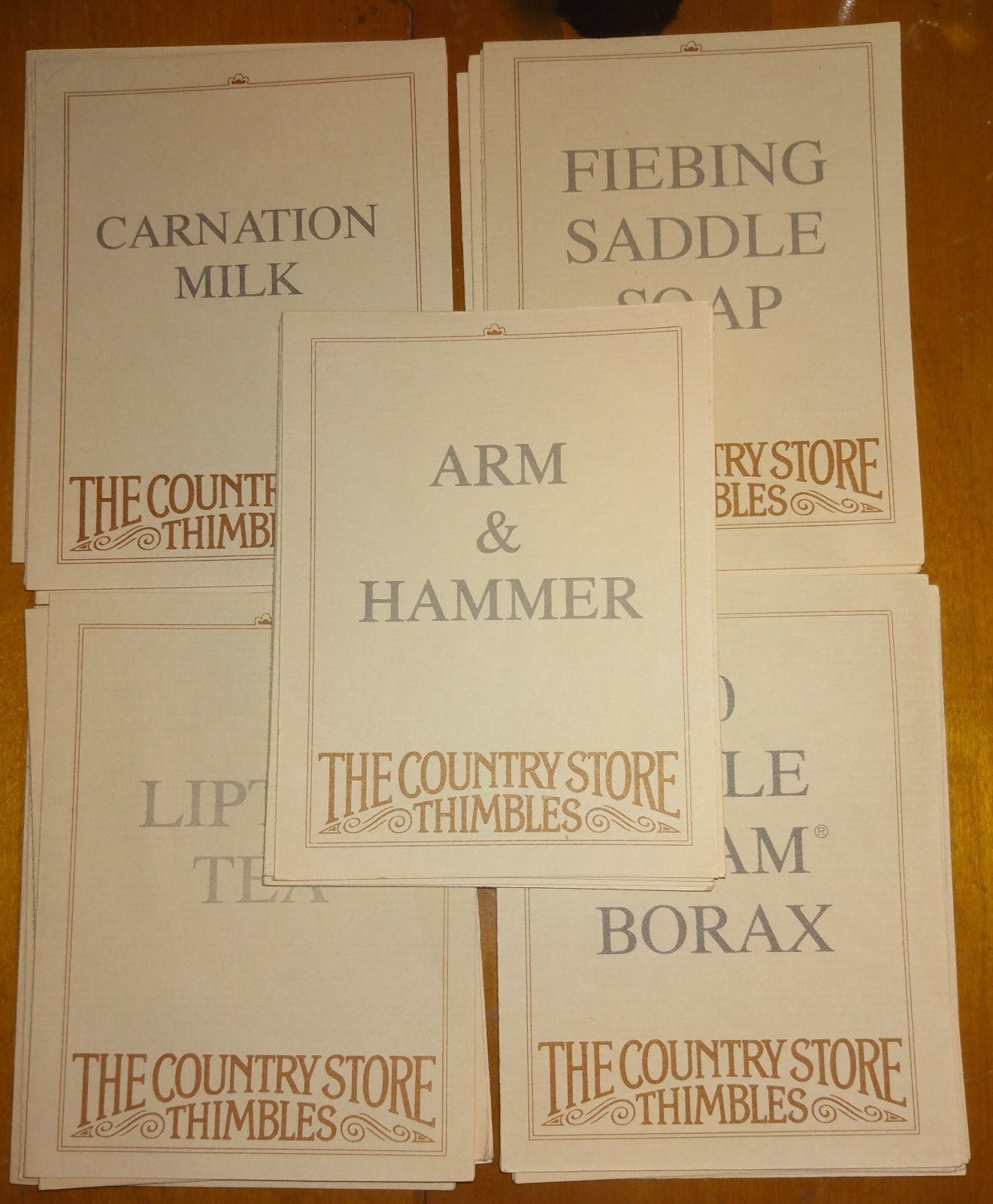 Vintage The Country Store Thimbles COA/Info Booklets