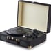 New Black Suitcase Turntable Record Player with Built-in Speakers and Bluetooth