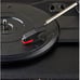 New Black Suitcase Turntable Record Player with Built-in Speakers and Bluetooth