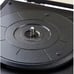 New Black Suitcase Turntable Record Player with Built-in Speakers and Bluetooth