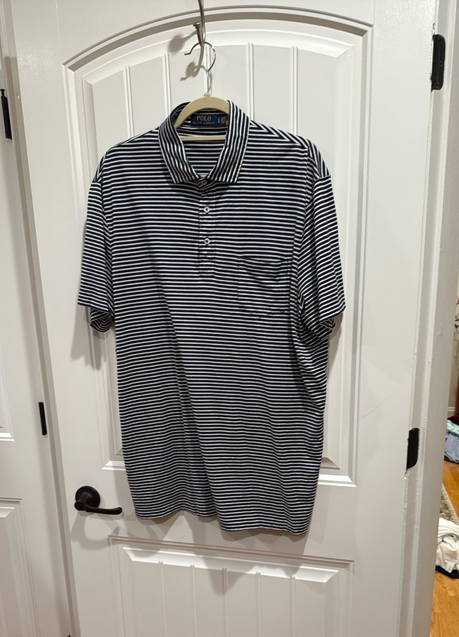 Striped polo shirt