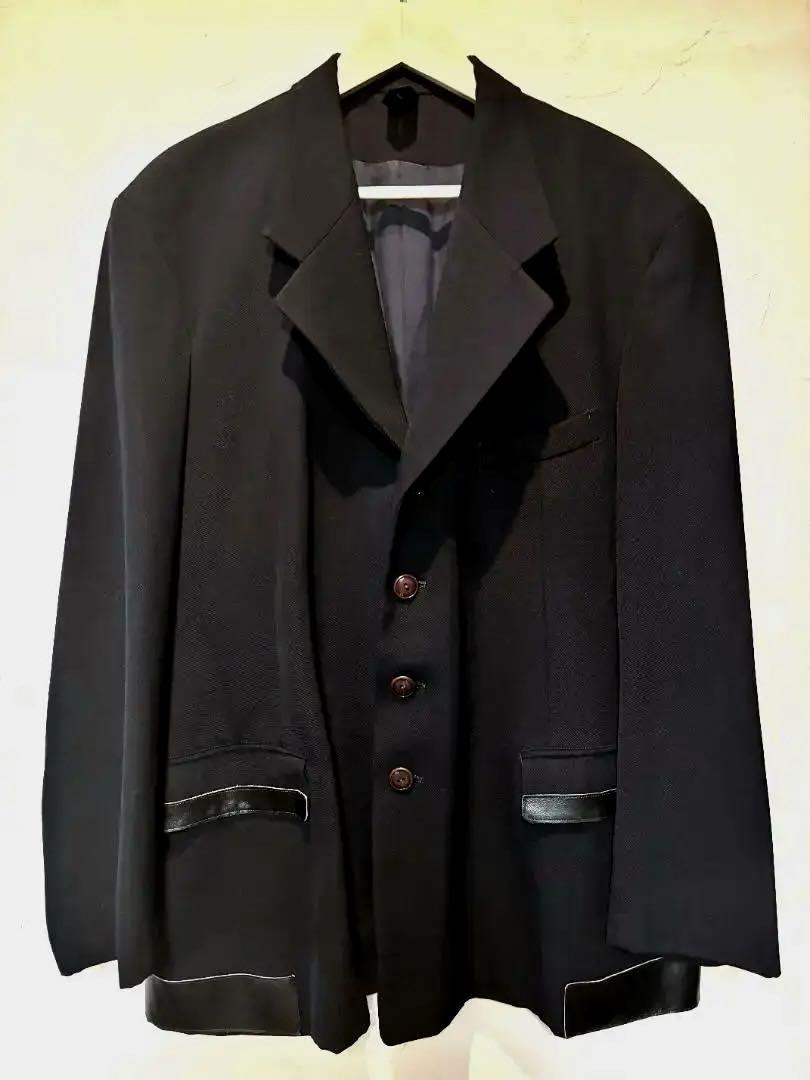 Yohji Yamamoto Leather Patch Jacket Vintage Collection