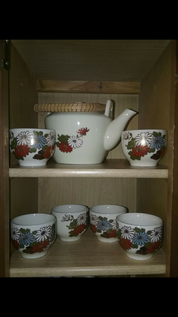 Complete Antique OMC Japanese Tea Set