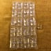 Square glass craft for necklace