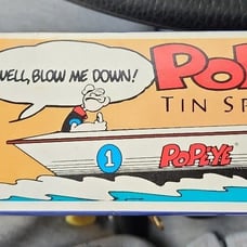 Schylling Popeye Tin Speedboat, 1996 Limited Edition