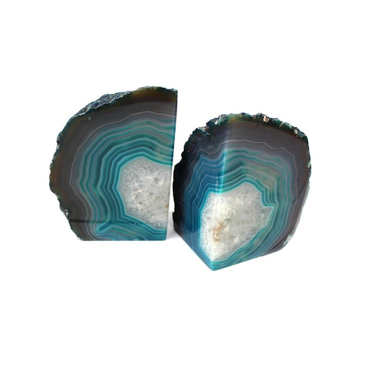 Agate blue -green book block 1 to 3 pounds