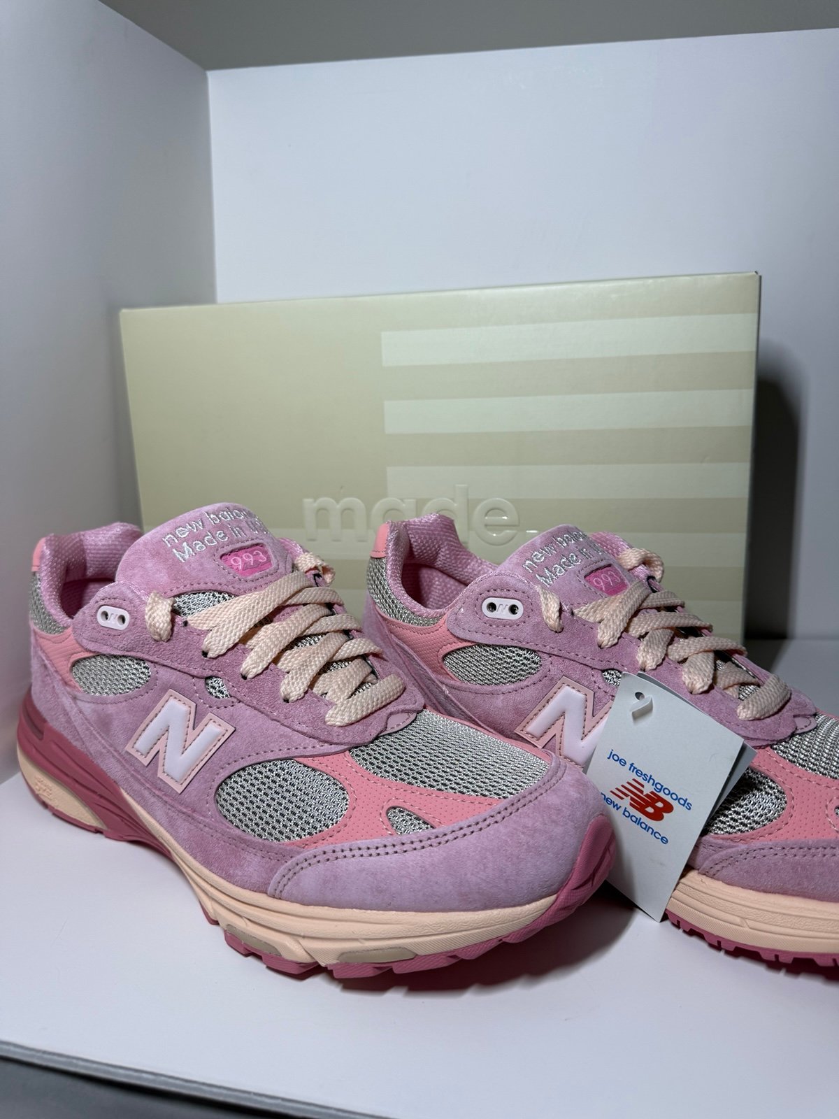 Size 10.5 New Balance Joe Freshgoods x 993 Performance Art - Powder Pink