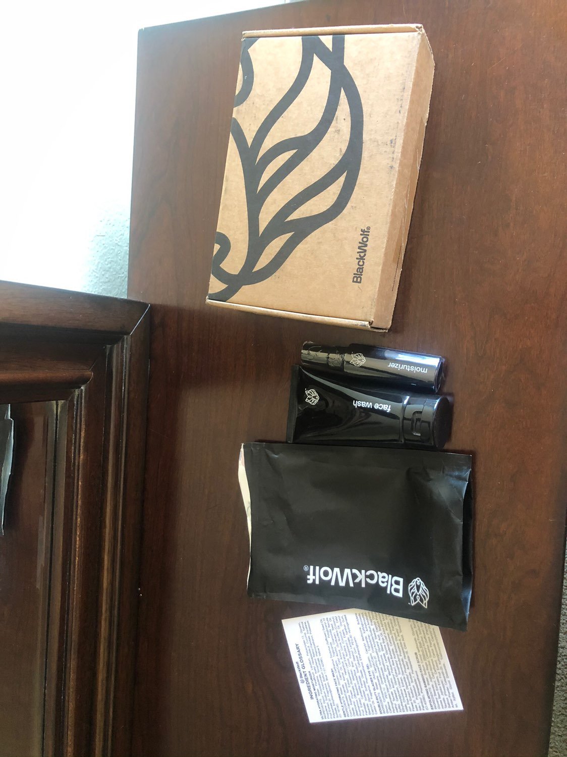 Black Wolf Face Wash and Moisterizer for