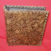 Vintage Leather Bound Photo Album Book Embossed Leather Floral Saddle Design