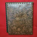 Vintage Leather Bound Photo Album Book Embossed Leather Floral Saddle Design