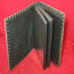 Vintage Leather Bound Photo Album Book Embossed Leather Floral Saddle Design