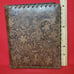 Vintage Leather Bound Photo Album Book Embossed Leather Floral Saddle Design