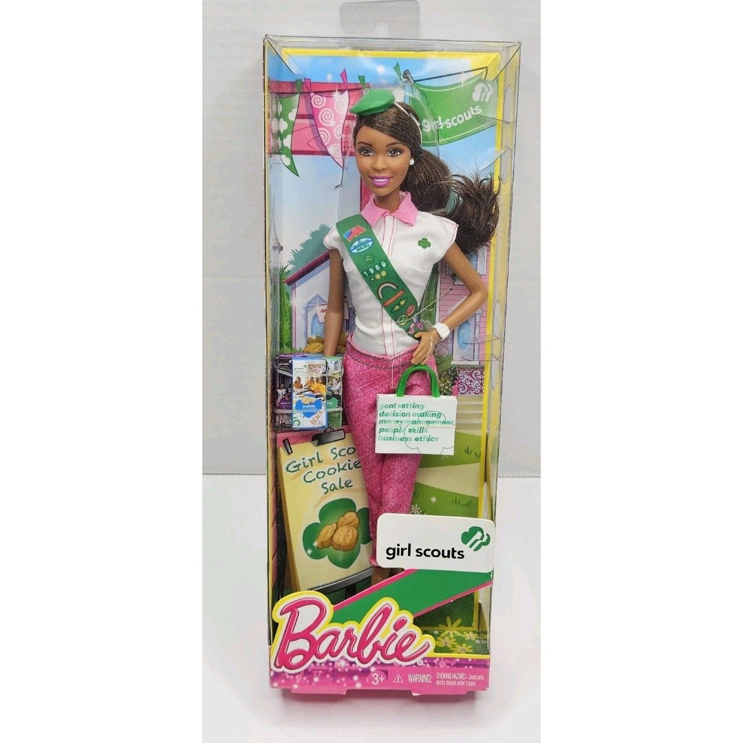 2013 Mattel Barbie Girl Scouts Cookie 12 African American Fashion Doll NRFB