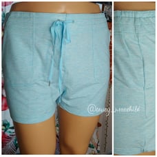 Telluride clothing co Blue pocket drawstring summer baby blue beach causal short