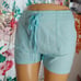 Telluride clothing co Blue pocket drawstring summer baby blue beach causal short