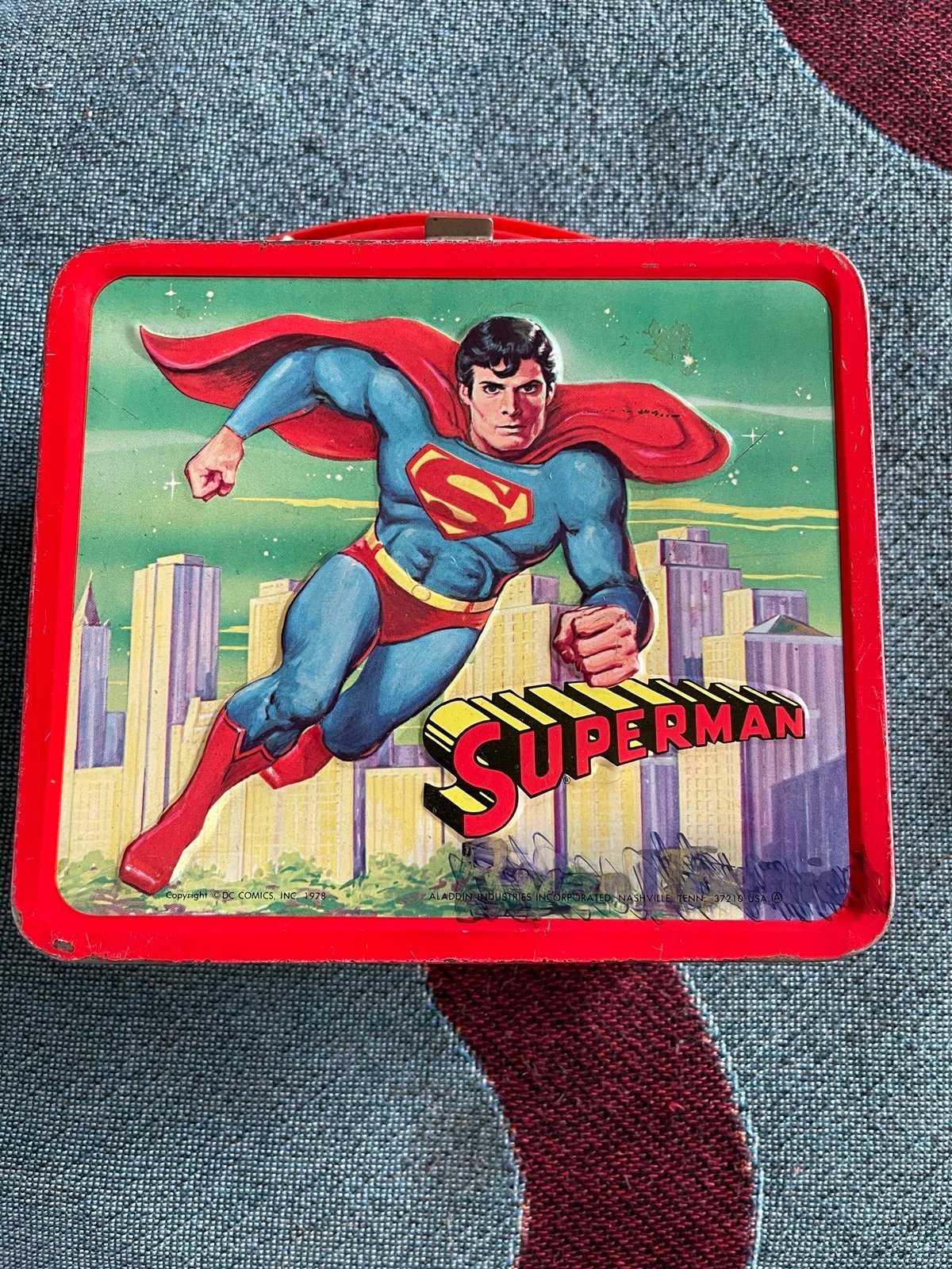 1978Superman Lunchbox with Thermos