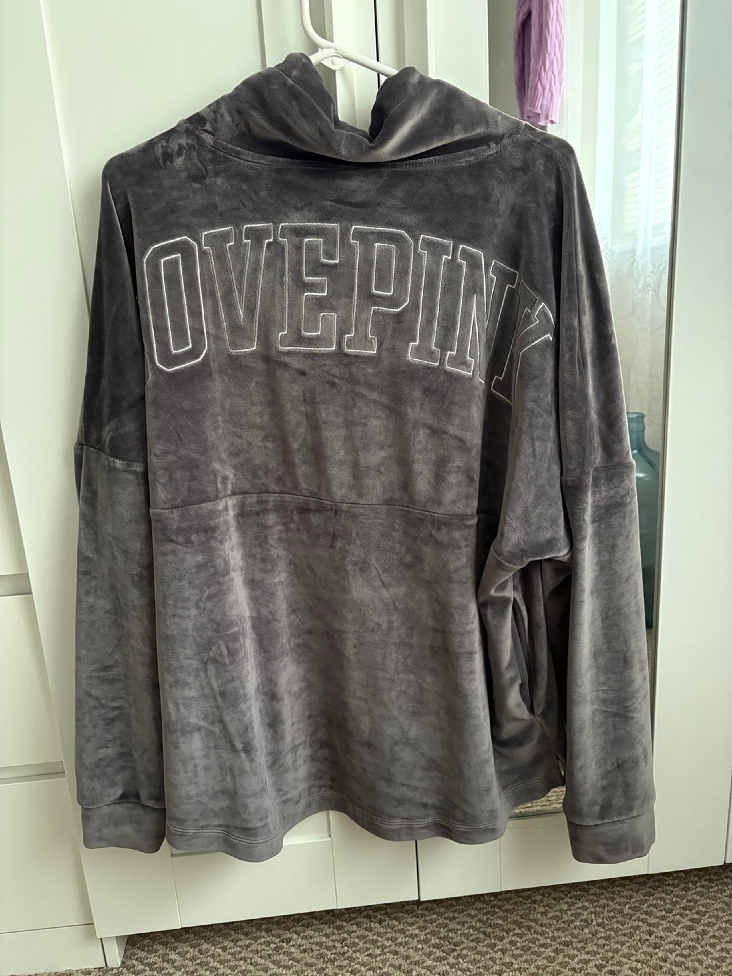 VS velvet hoodie - PINK