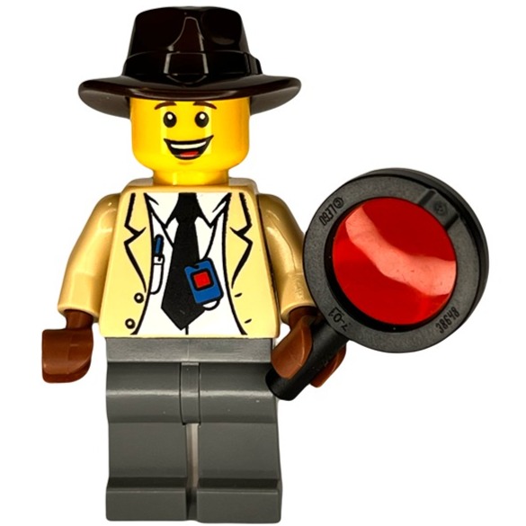 LEGO Rare 2023 Employee Minifigure Play Day Detective gen175 W/Magnifying Glass