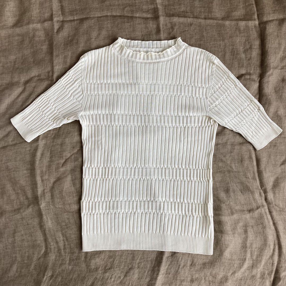 Unfil Cotton 100% 5-Sleeve Knit Made in Japan