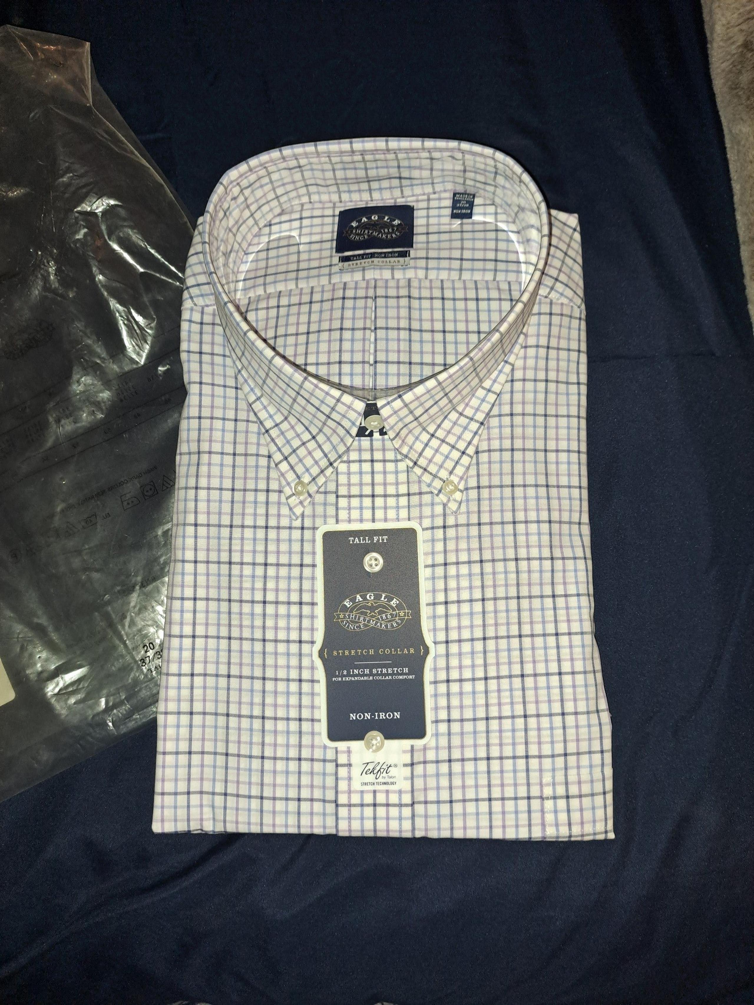Mens Dress Shirt - Big & Tall 20 Neck 37/38 Arm Length