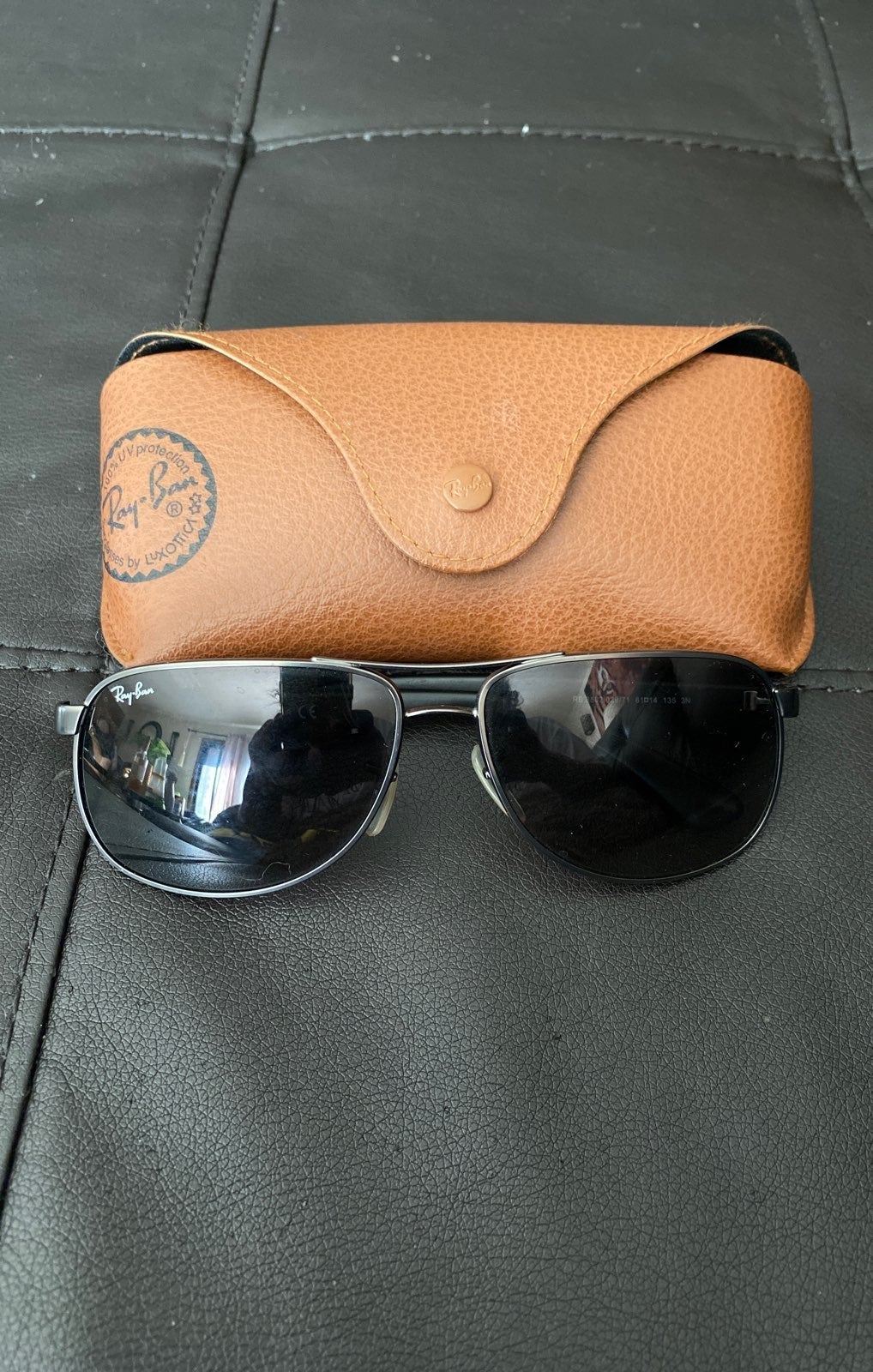 Authentic Ray-Ban sunglasses with case