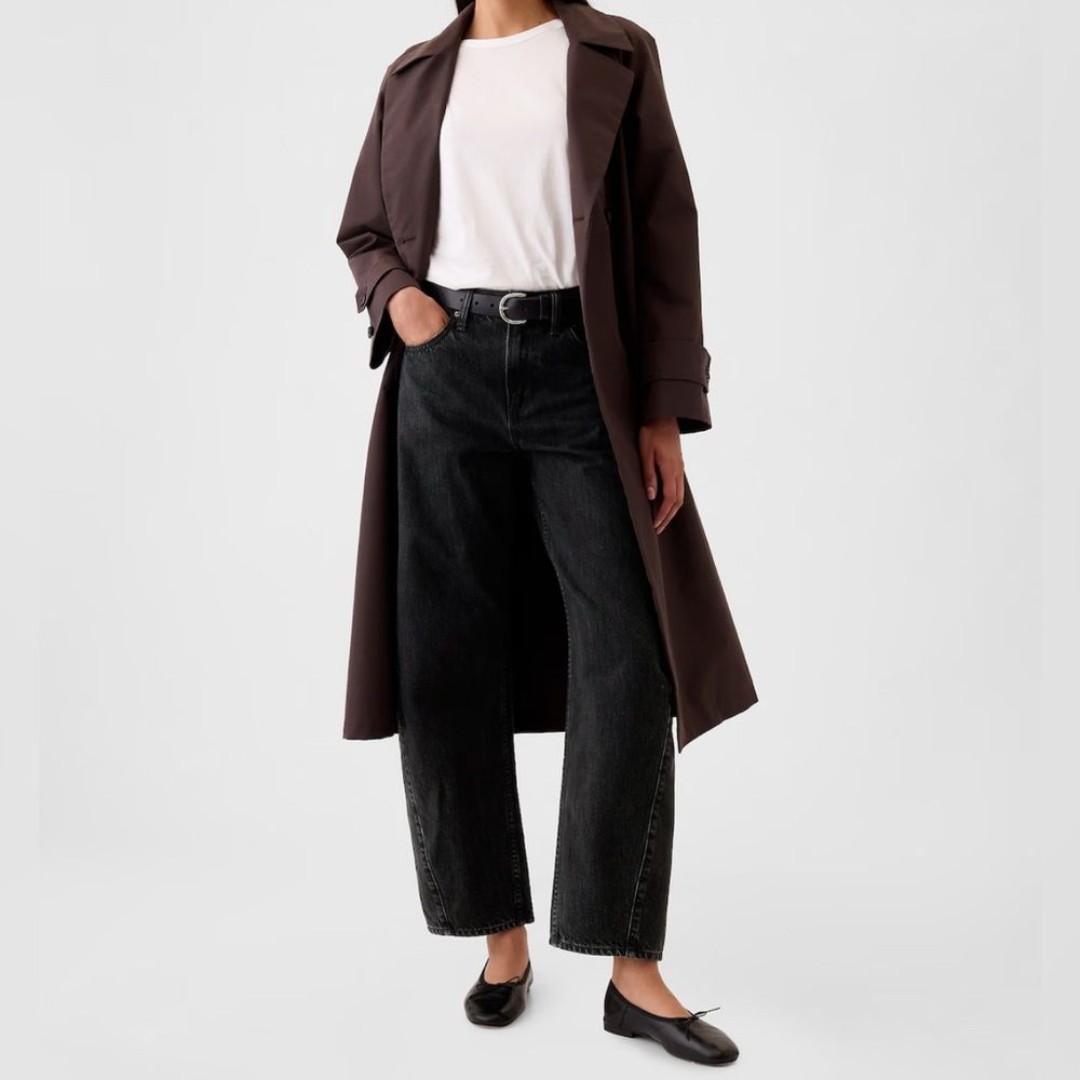 Gap High Rise Barrel Leg Jeans