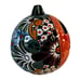 Talavera Mexican Folk Art Red Clay Handpainted Pumpkin Candle Holder BOHO 19