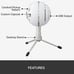 BLUE SNOWBALL ICE USB MIC FOR STREAM RECORDING ON PC 988-000070 NIB!!