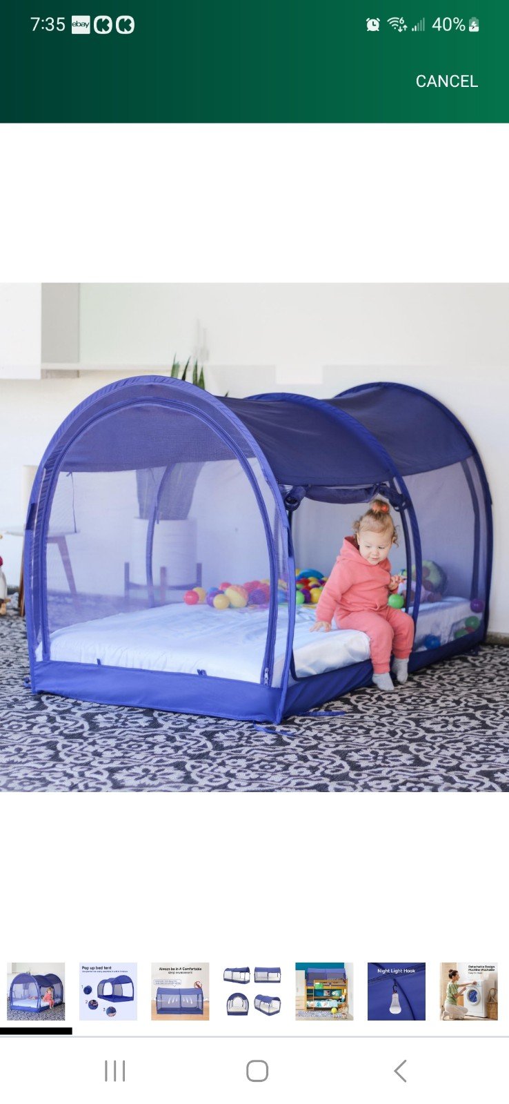LEEDOR. Twin bed tent.