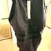 New LA BLANCA Black Mesh insert one piece bathing suit. Sz 16. Halter style.
