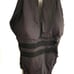 New LA BLANCA Black Mesh insert one piece bathing suit. Sz 16. Halter style.