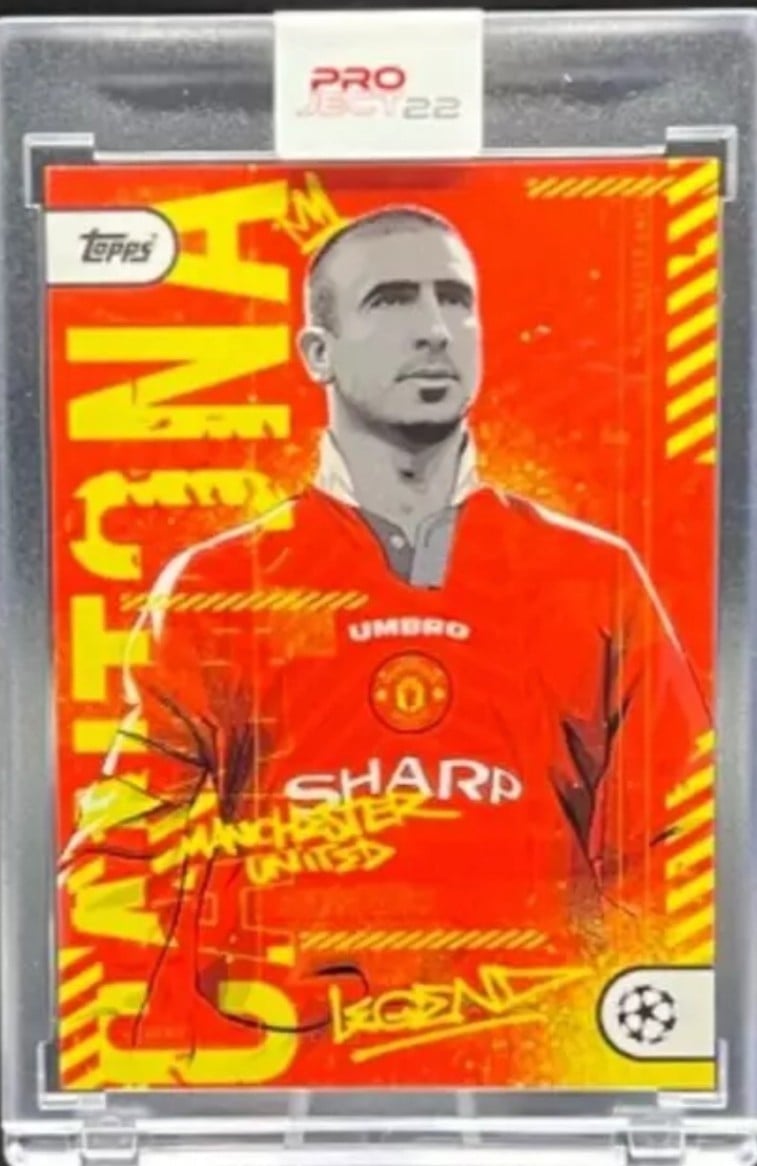 2022 Eric Cantona Man Utd Project 22 Mint Topps card