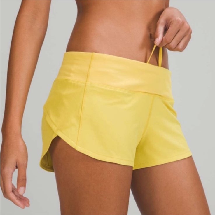 Lululemon Speed Up LR Shirts Size 12 NEW Soleil Yellow
